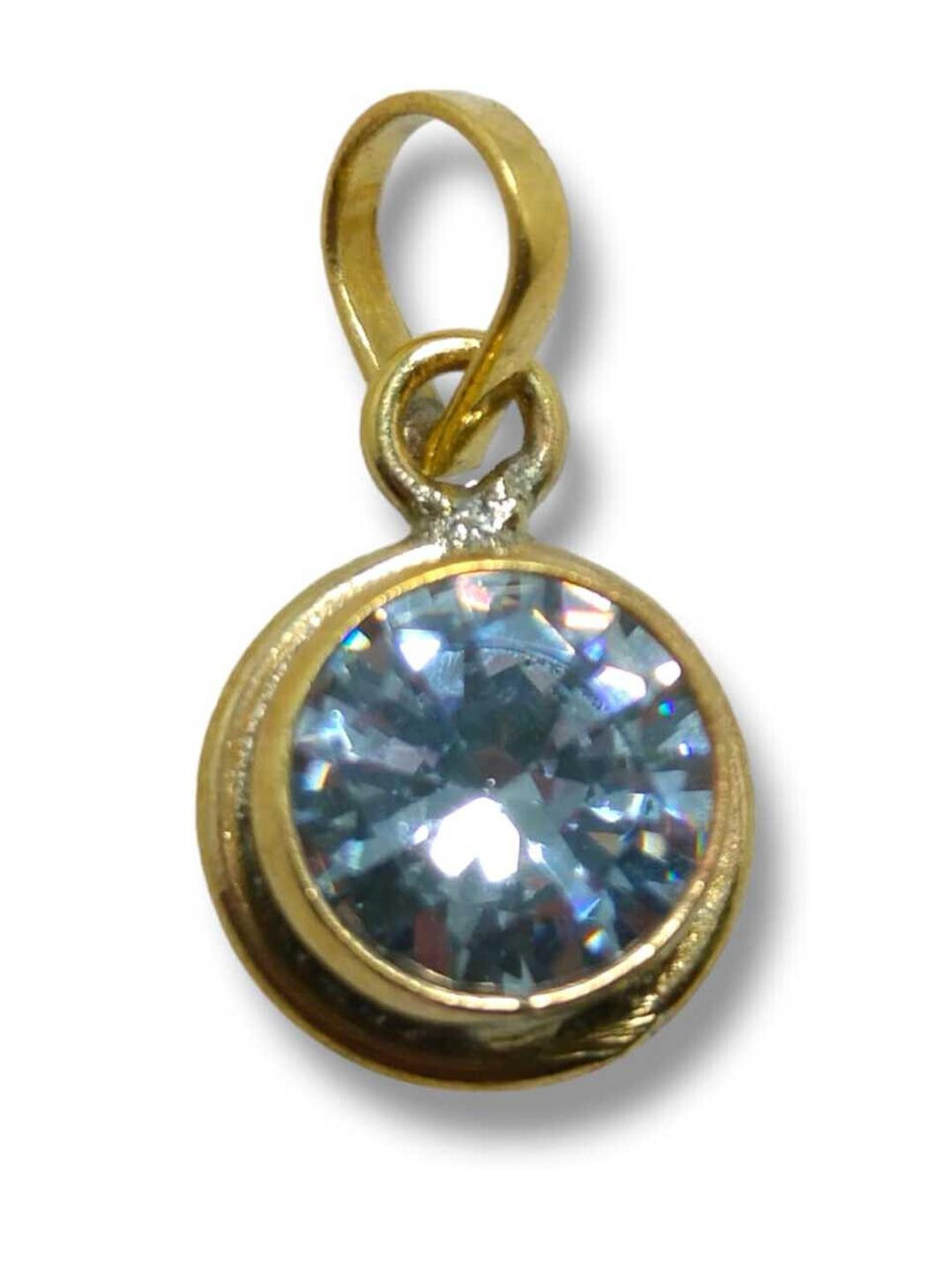 VANISHREE WORLD Gold-Plated Semi Precious Stone Studded Pendant