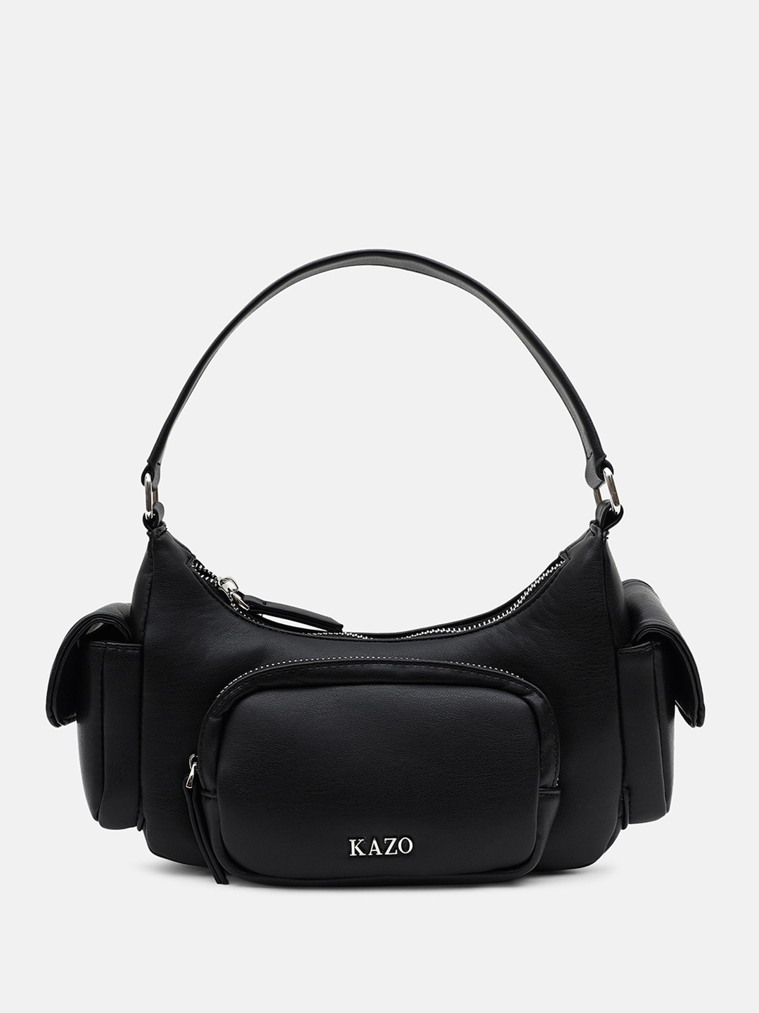 Kazo Cargo Structured Shoulder Bag With Pocket Details