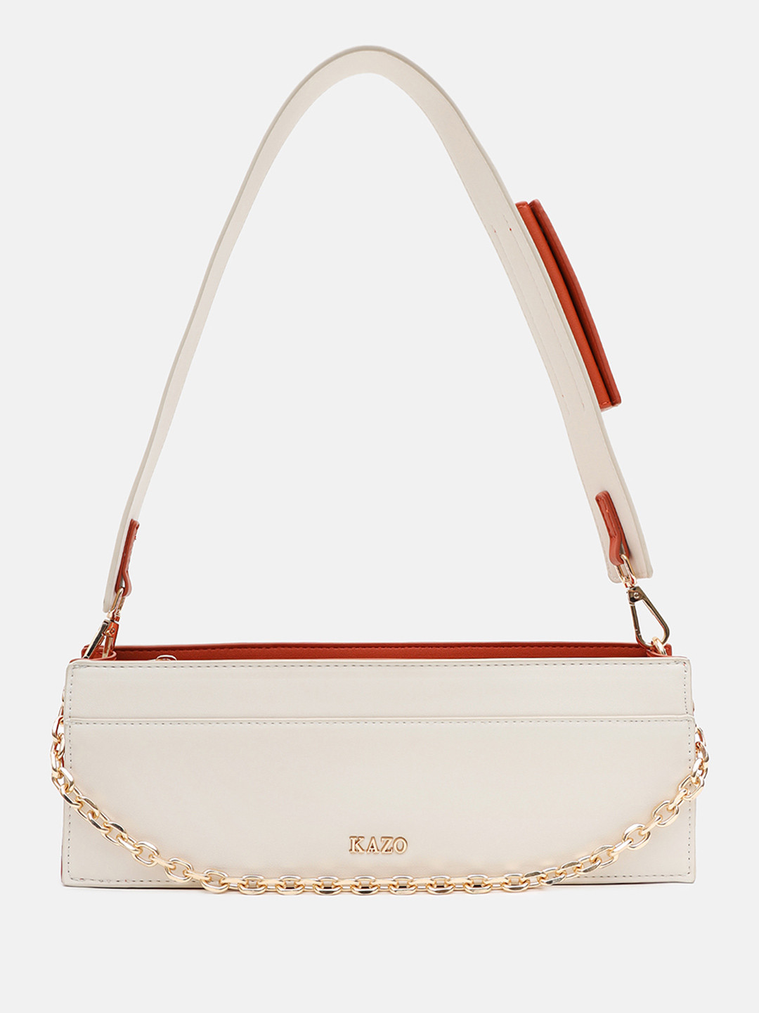 Kazo Muse Solid Synthetic Leather Mini East West Shoulder Bag