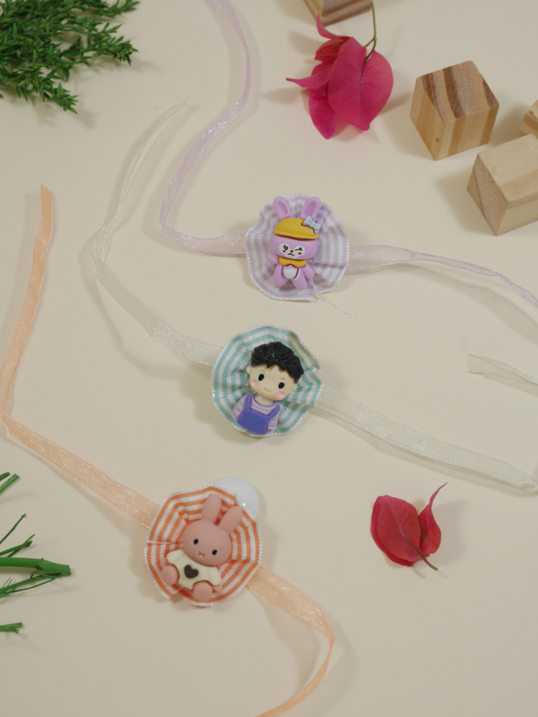 I Jewels Set Of 3 Brother Thread Rakhi