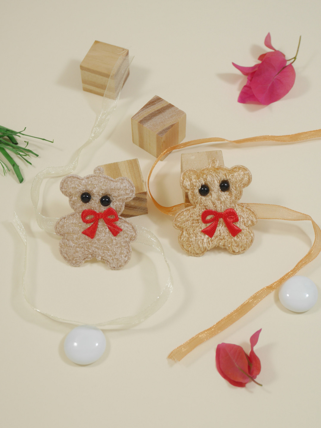 I Jewels Kids Boys Set Of 2 Teddy Thread Rakhis For Brother