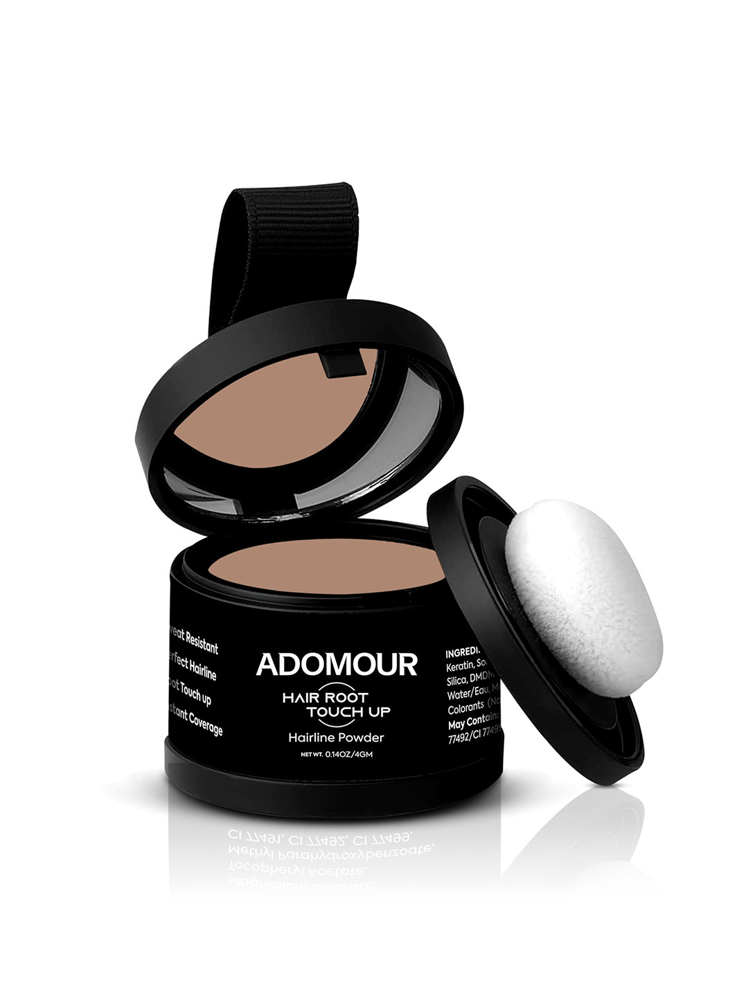 ADOMOUR Root Touchup Hairline Powder - 4 g - Medium Brown