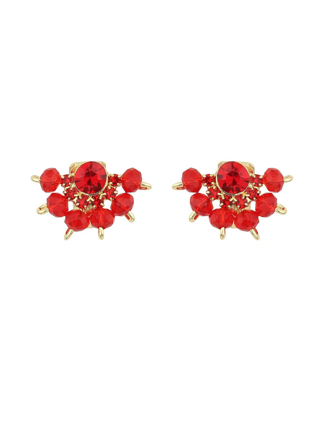 Ear Cuffs without Piercing Timeless and Classic Cuff Earrings for Women Ear Cuff Earrings (Red)