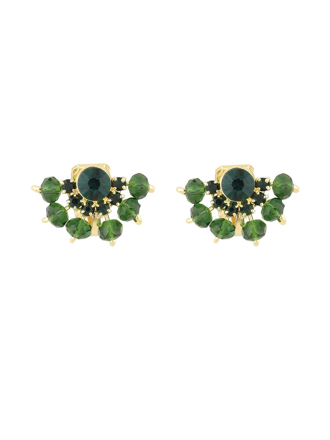 Ear Cuffs without Piercing Timeless and Classic Cuff Earrings for Women Ear Cuff Earrings (Green)