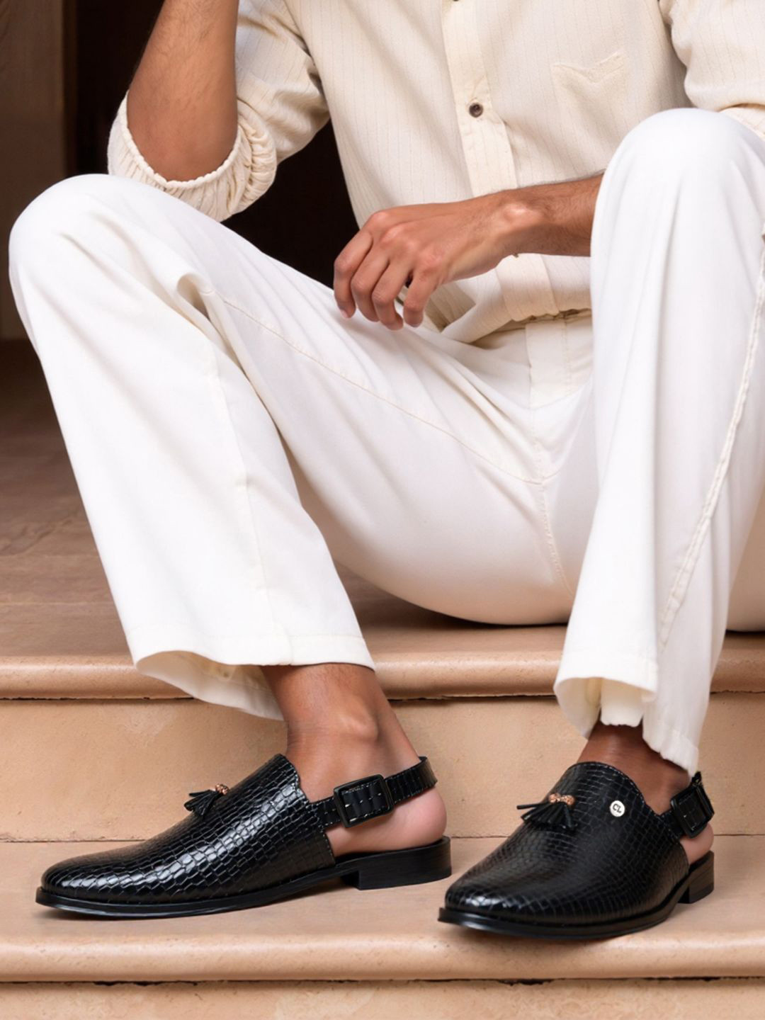 Carlton London Men Shoe-Style Sandals