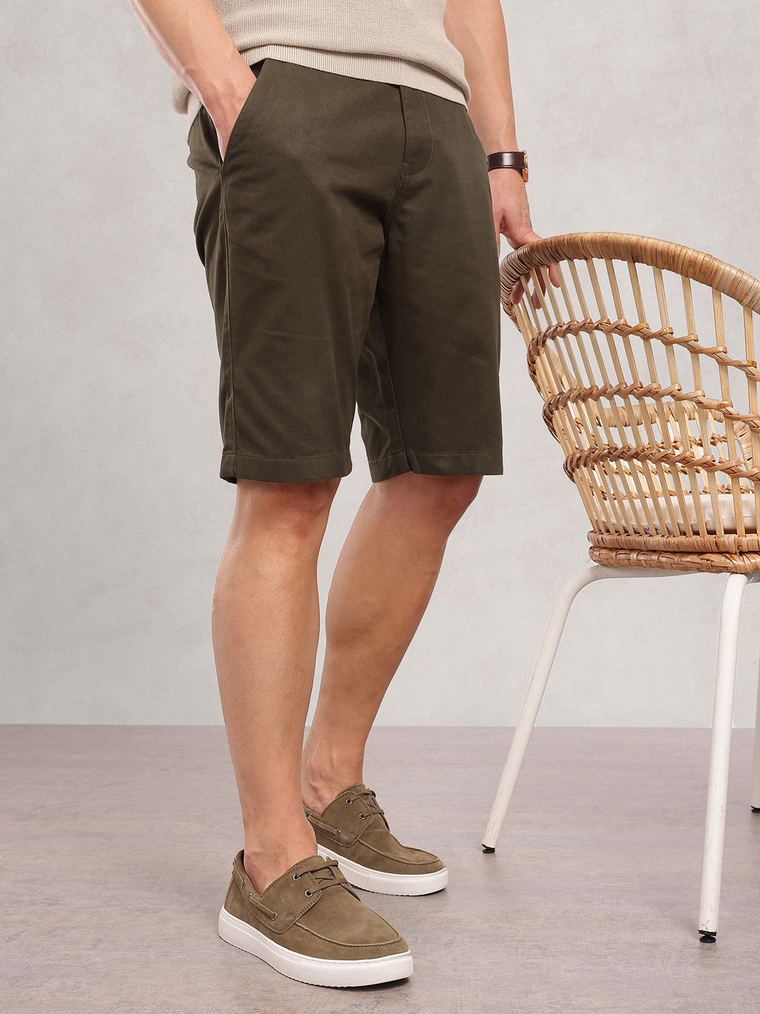 Nautica Men Pure Cotton Chino Shorts