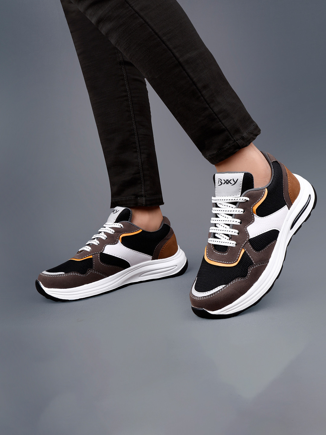 Bxxy Men Latest Lace-up Running Sports Shoes