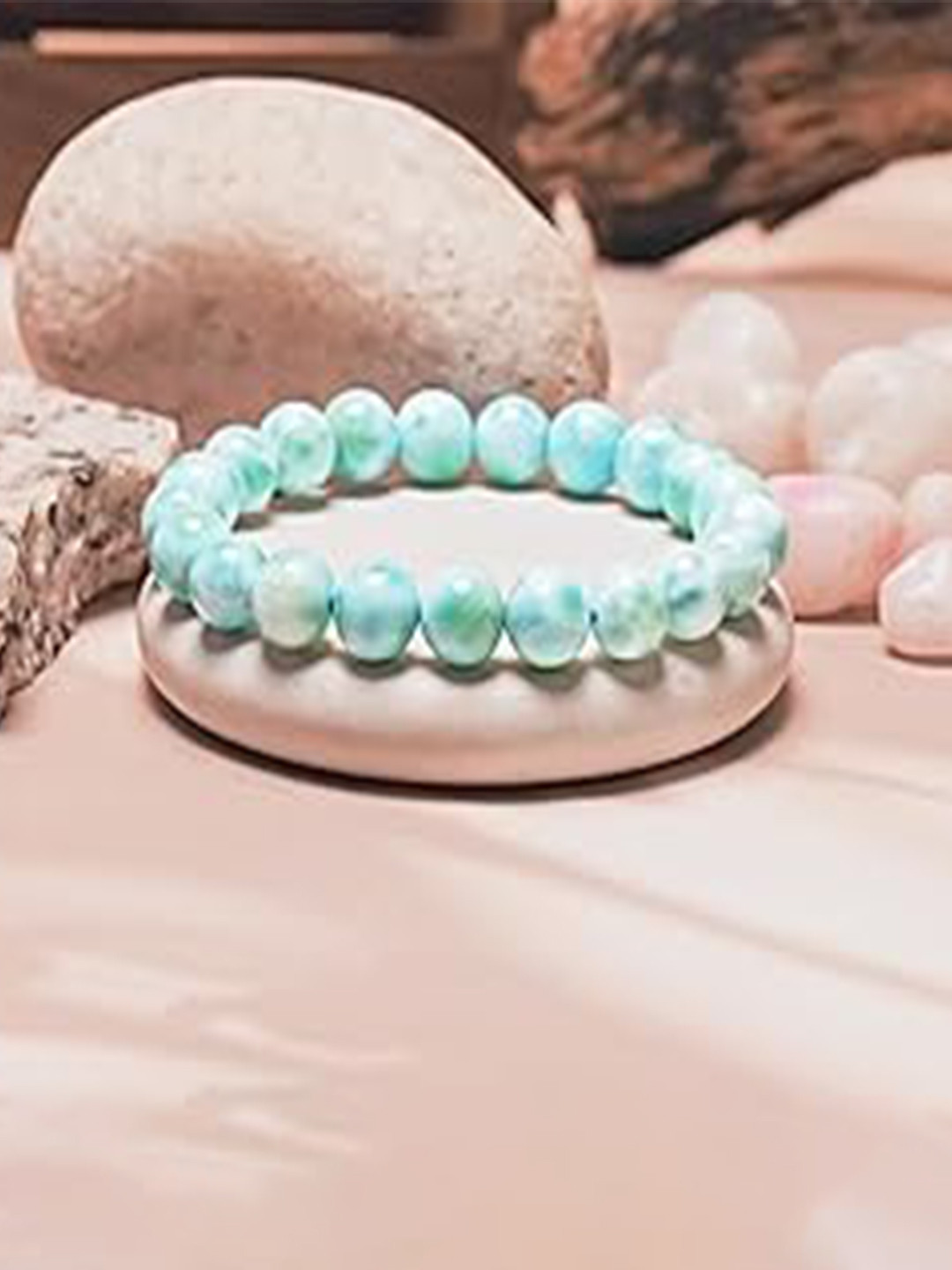 Gemsmantra Unisex Premium Pectolite Bracelet