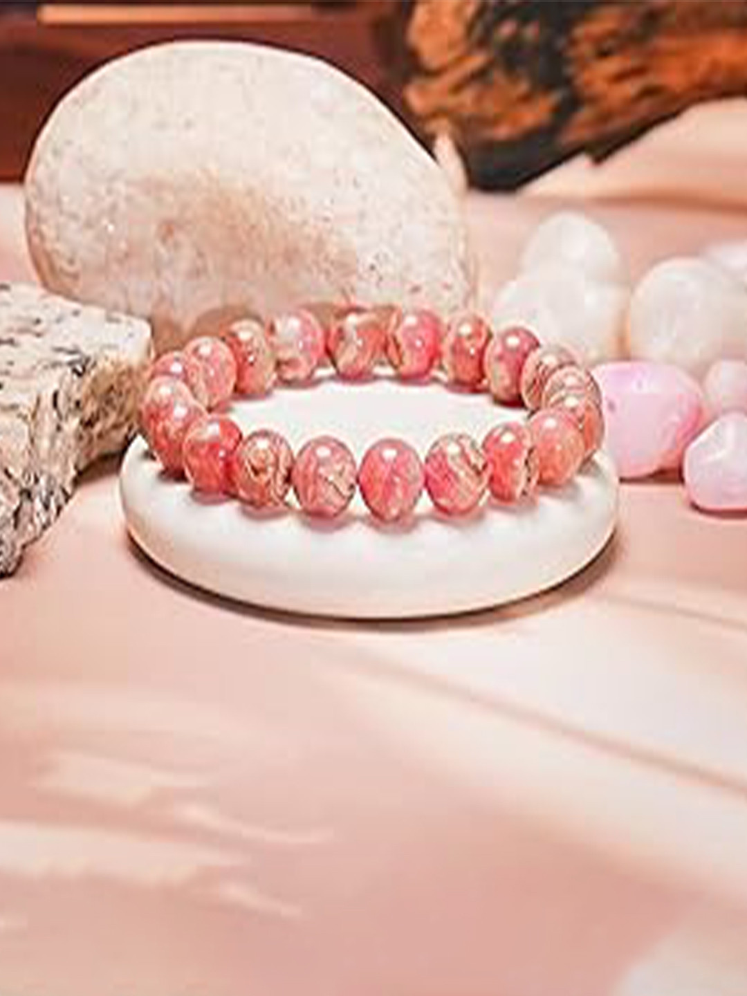 Gemsmantra Unisex Premium Rhodochrosite Bracelet