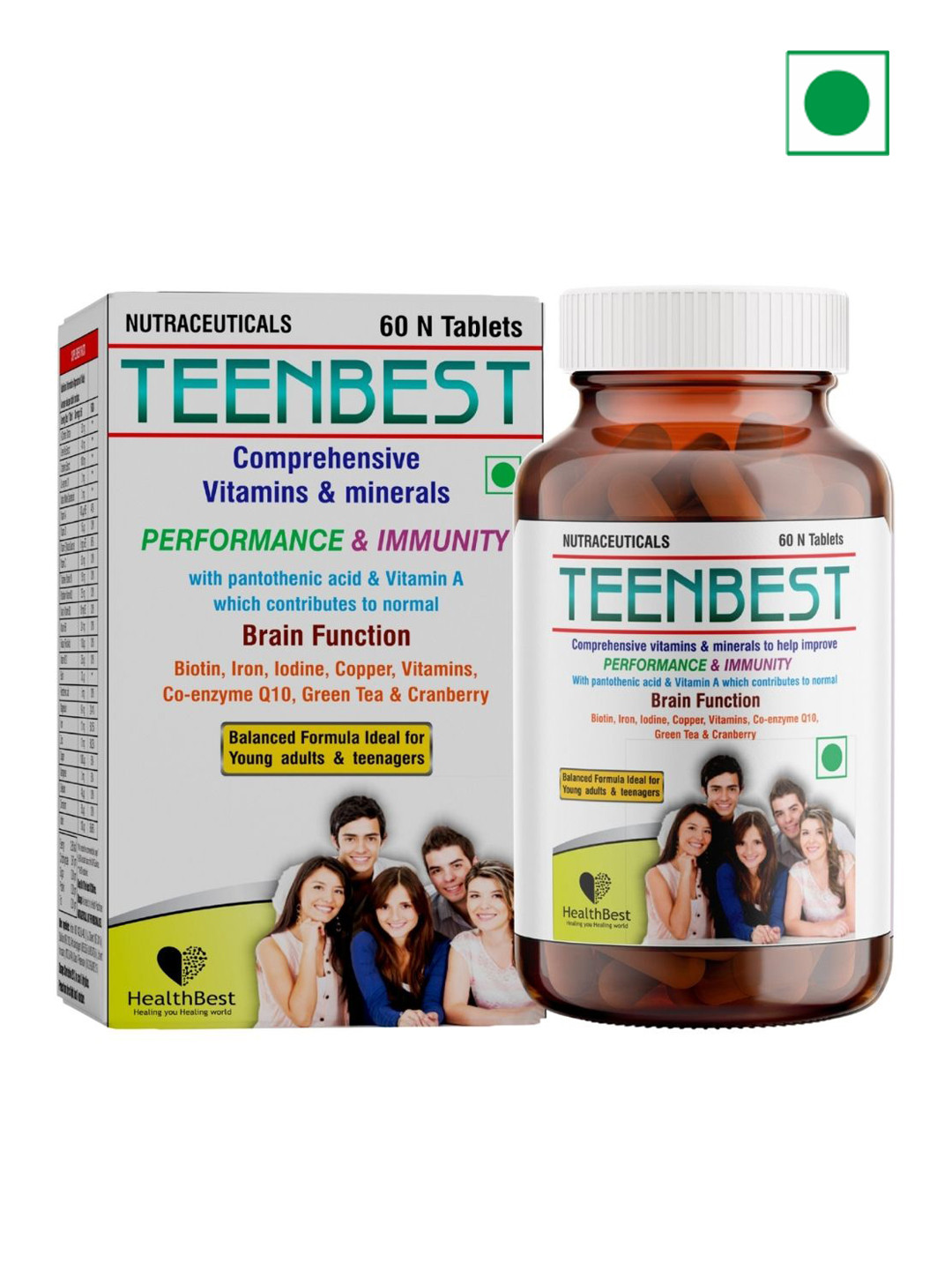 HealthBest Multivitamin Daily Vitamins - 60 Tablets