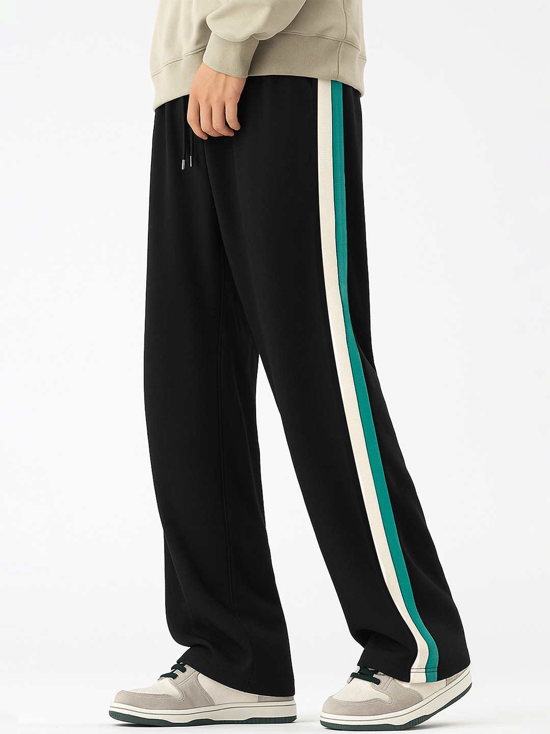 Maniac Men Cotton Baggy Mid-Rise Track Pants