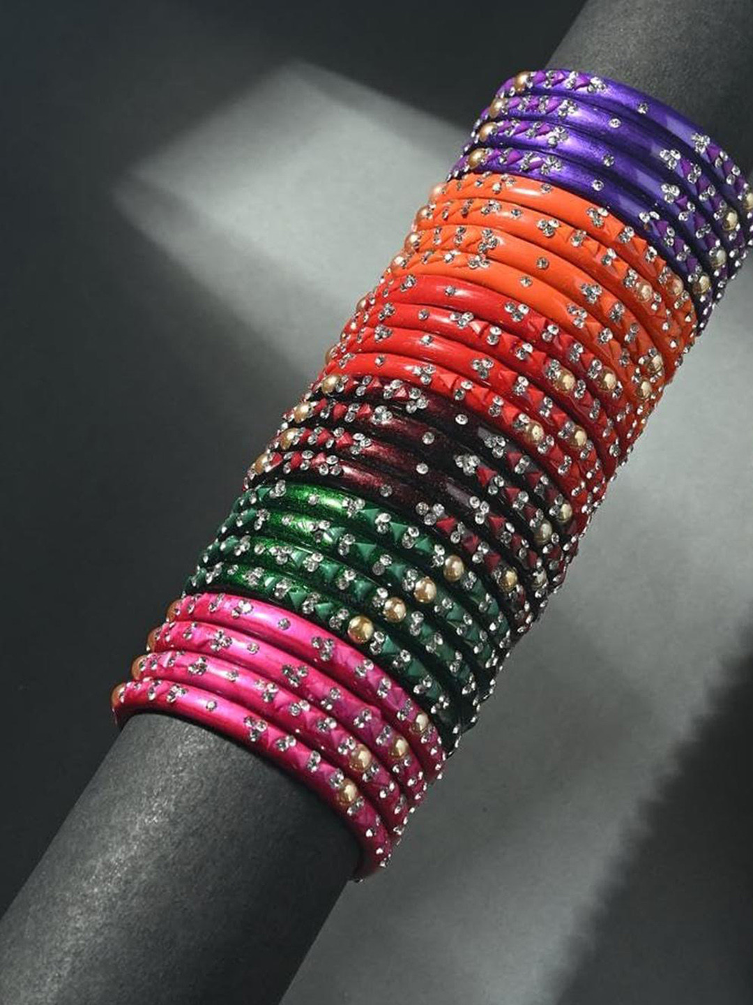 1ST TIME Multi Pack of 24 Alloy Traditional Bangles