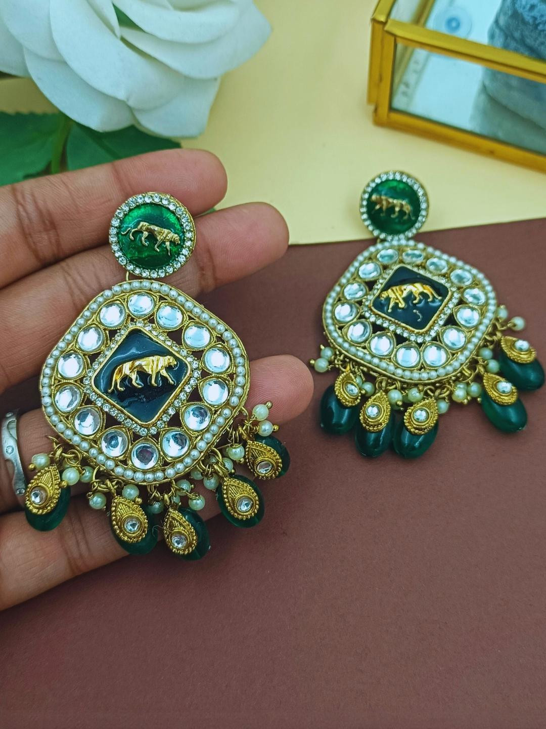 J & C Fashion Arena Classic Drop Earrings