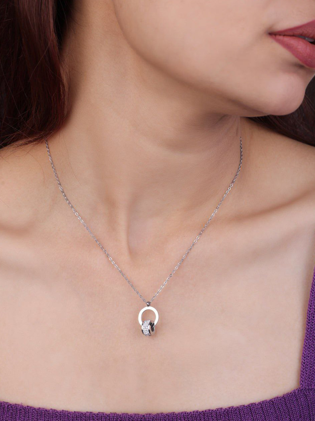 JKL Jewelry Women Silver-Plated Chain