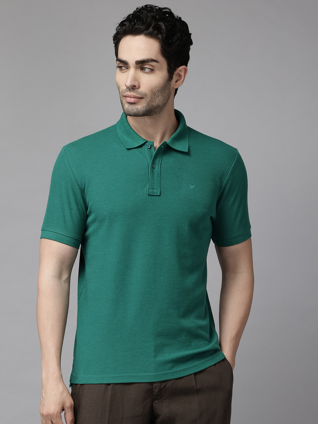 Blackberrys Waffle Knit Hypa Fresh Polo Collar T-shirt