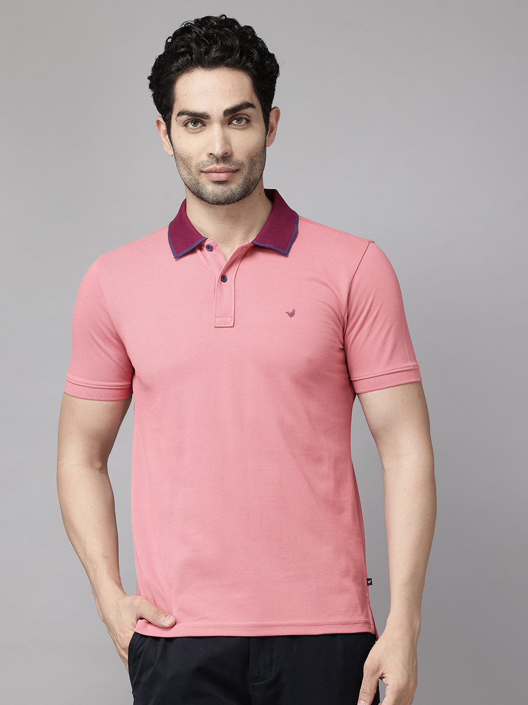 Blackberrys Contrast Polo Collar T-shirt