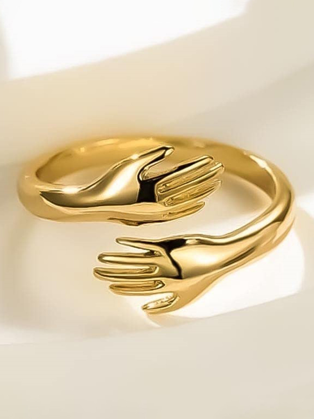 VS Unique Collection Gold Plated Adjustable Valentines Ring