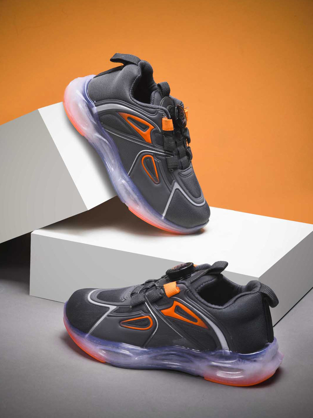 Crazyly Boys Comfort Insole Round Toe Slip-On Sneakers