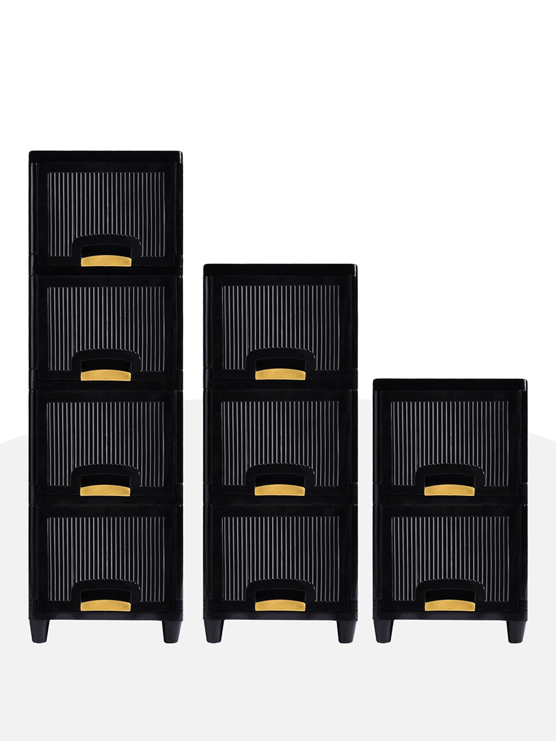 RUBOXA Black & Brown Textured 9 Units Multi-Utility Organiser