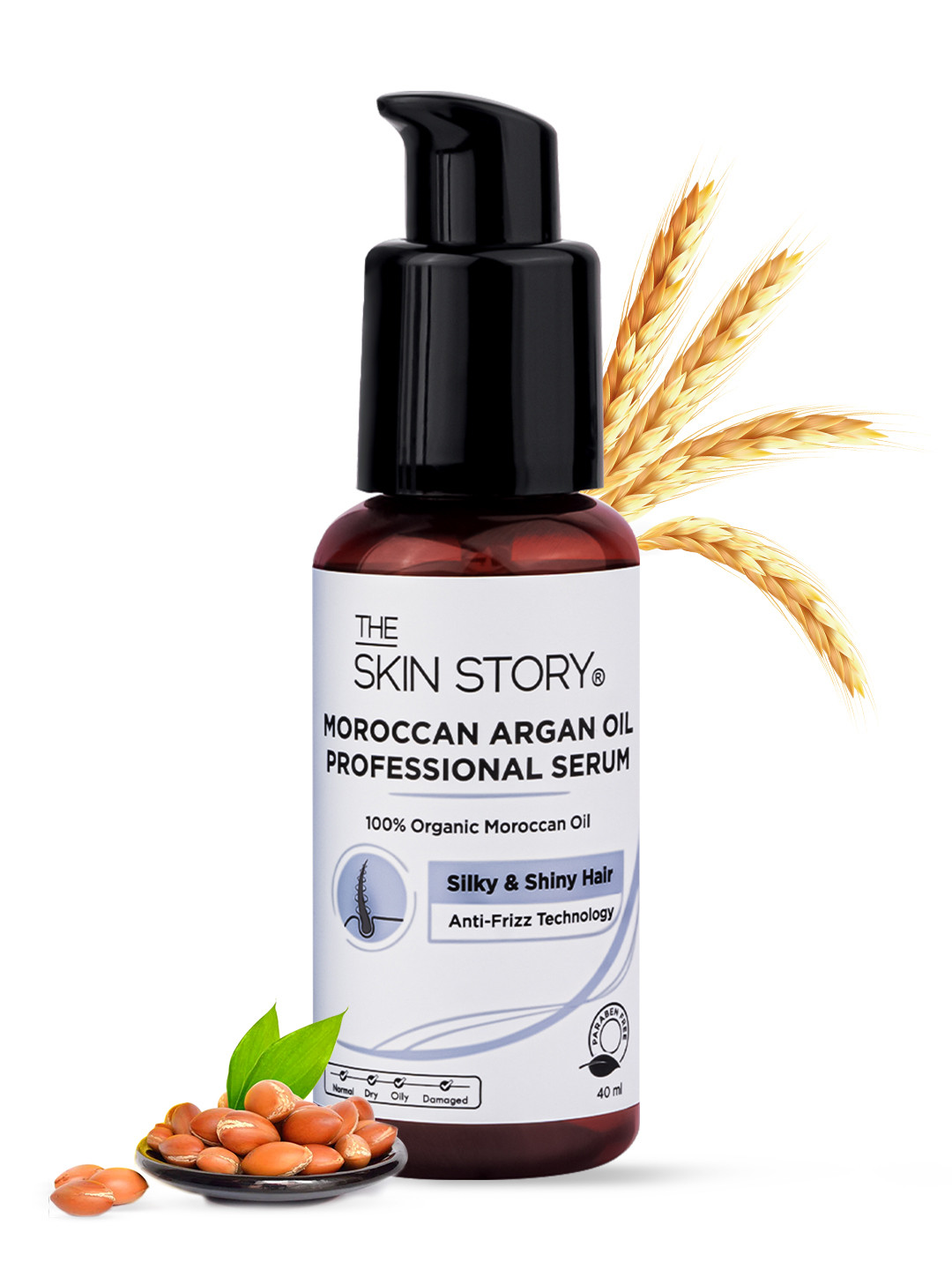 THE SKIN STORY Professional Hair Serum With Argan Oil- 40 ml