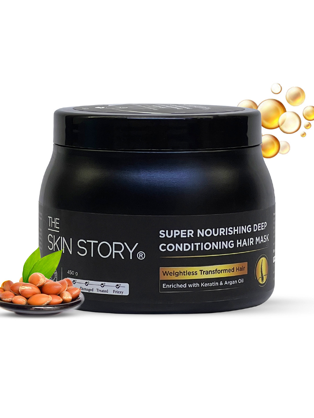THE SKIN STORY Keratin Hair Mask Super Nourishing Deep Conditioning- 450 g