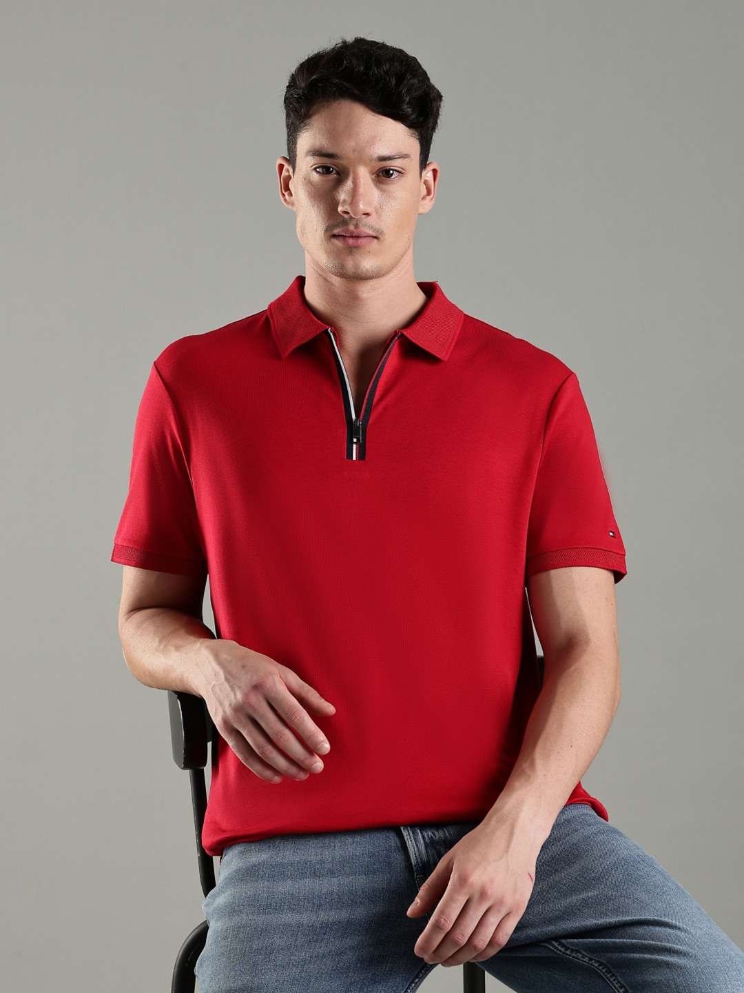 Tommy Hilfiger Europe Polo Collar Short Sleeves Casual T-shirt