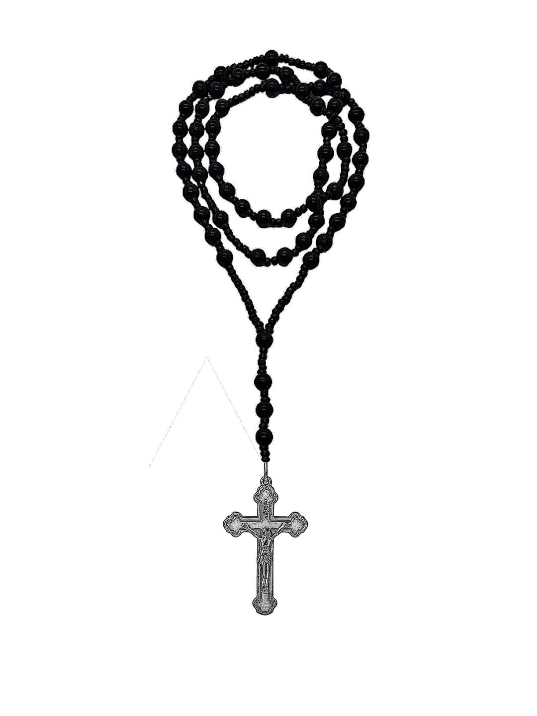 Dynamic Retail Global Men's Black Beaded Chains