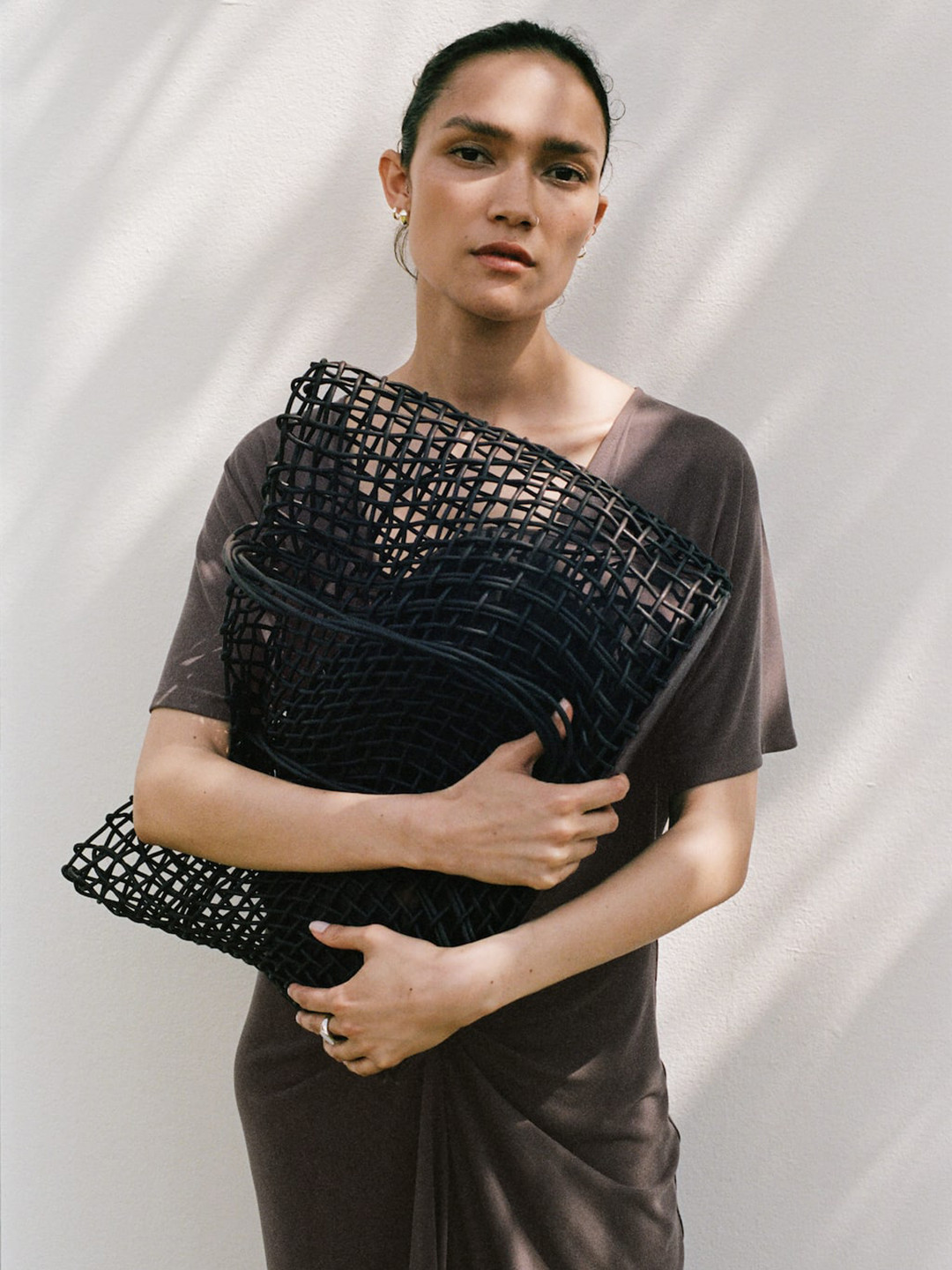 MANGO Braided Shopper Bag