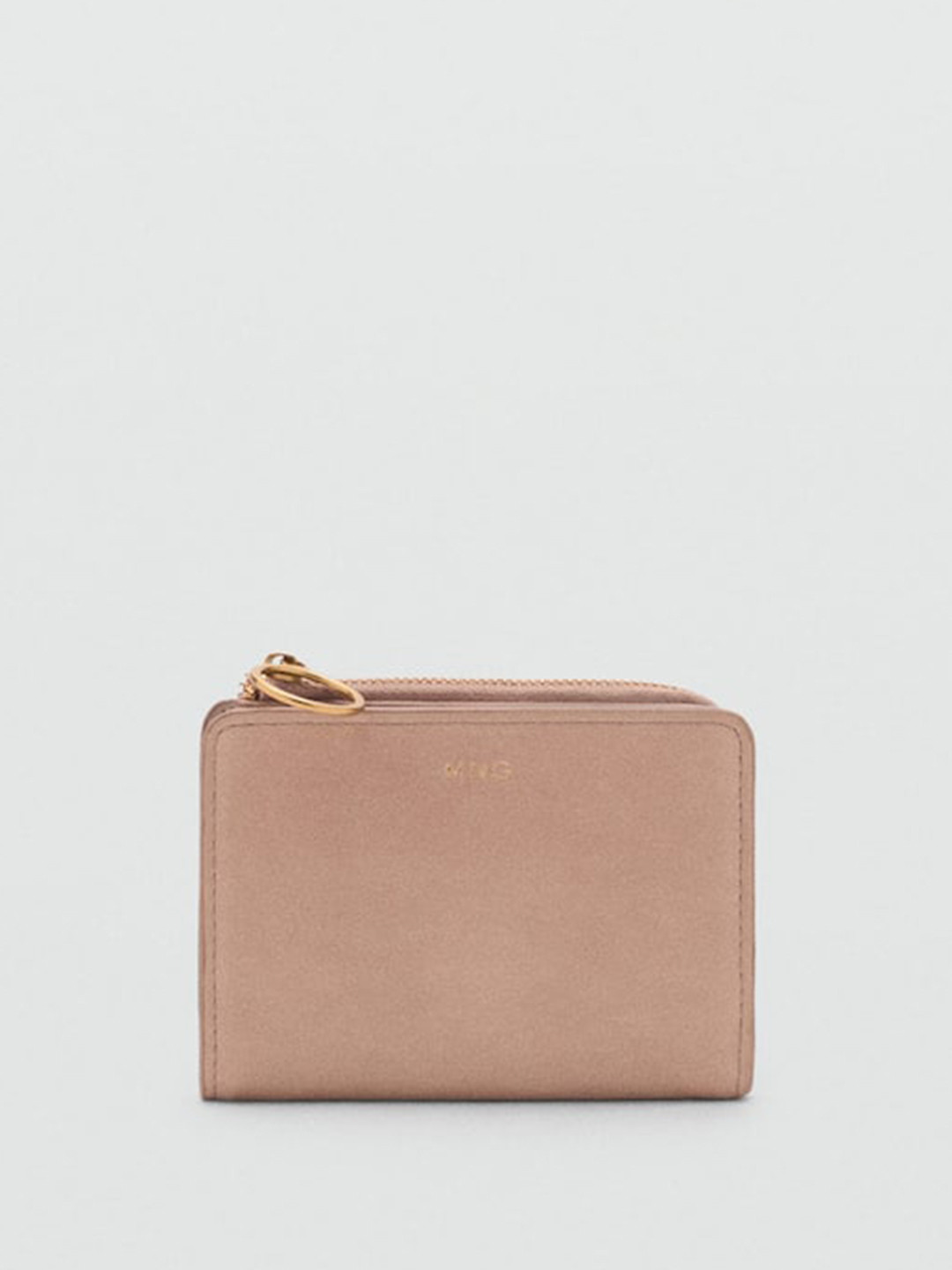 MANGO Women Abstract Textured Two Fold Wallet