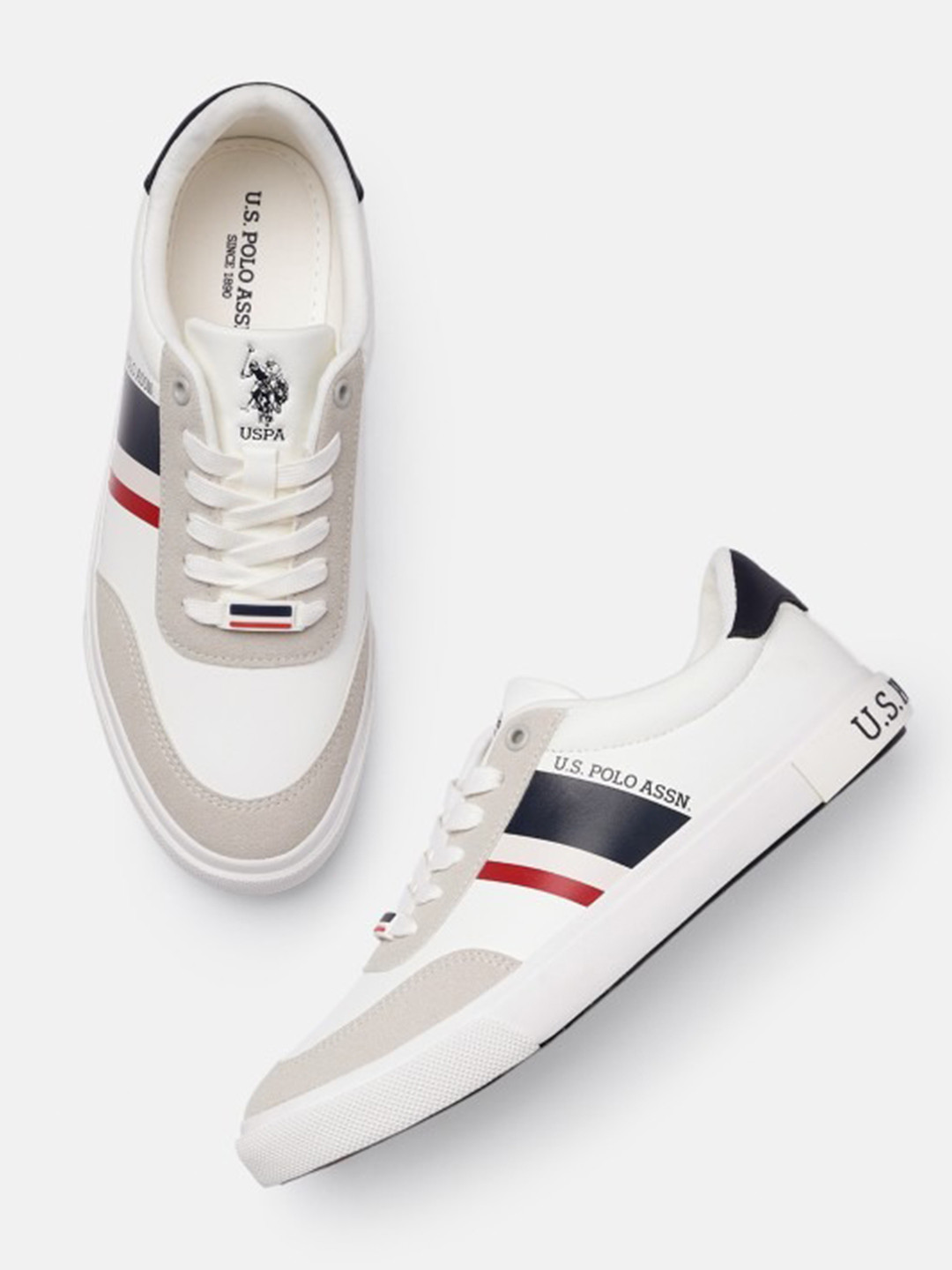 U.S. Polo Assn. Krister Men Lace-Ups Round Toe Sneakers