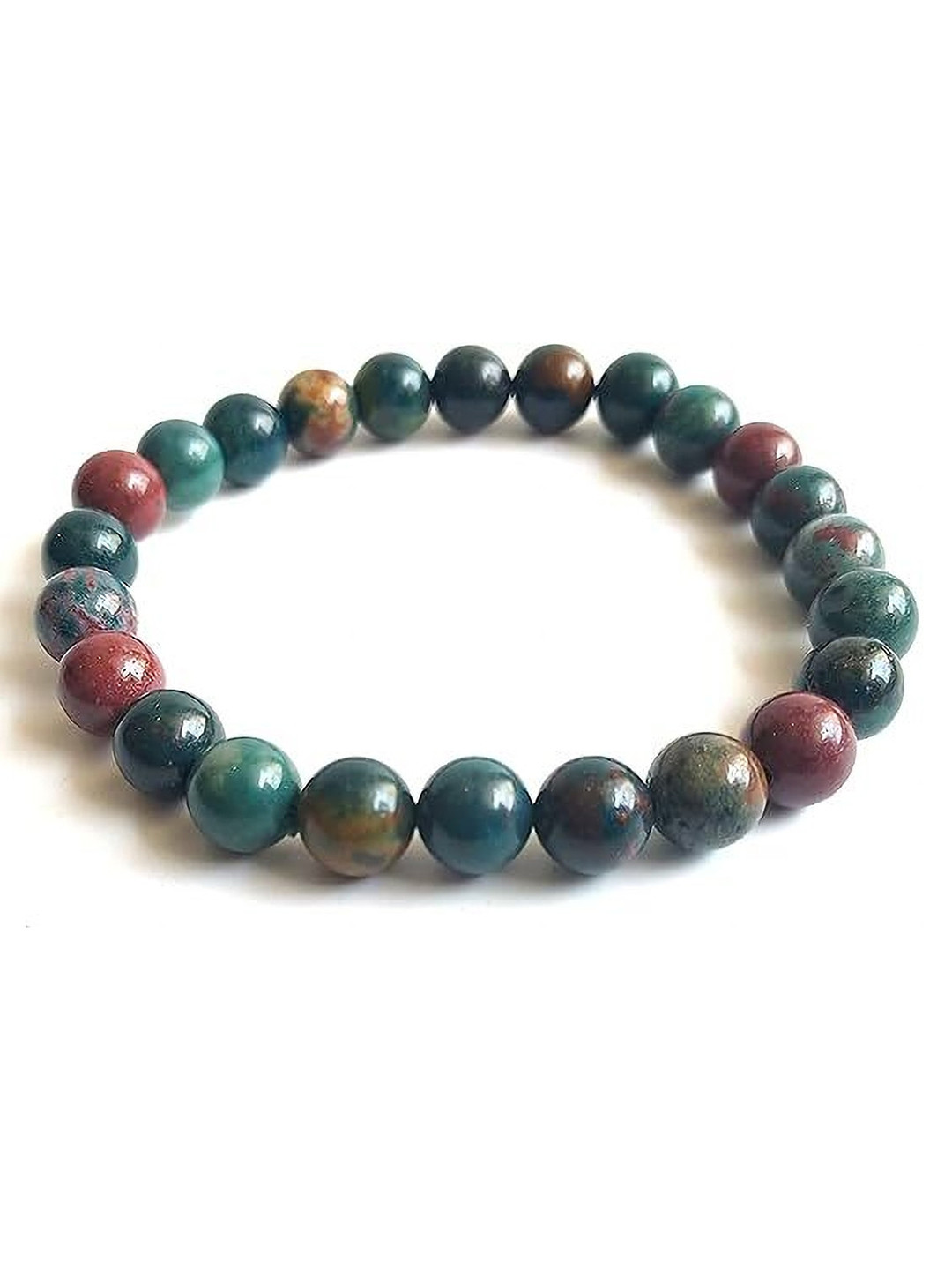 VIBESLE Unisex Bllodstone Crystal Bracelet