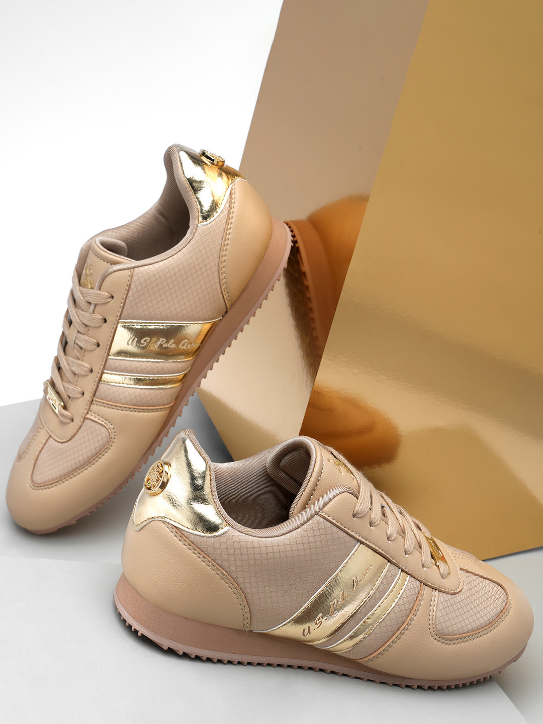 U.S. Polo Assn. Nemsy 2.0 Women Textured Lace-Up Sneakers