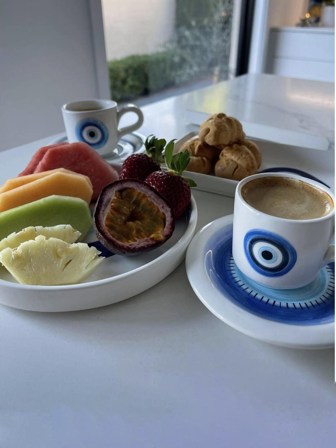 ACE THE SPACE Evil Eye Design Ceramic Cup Set