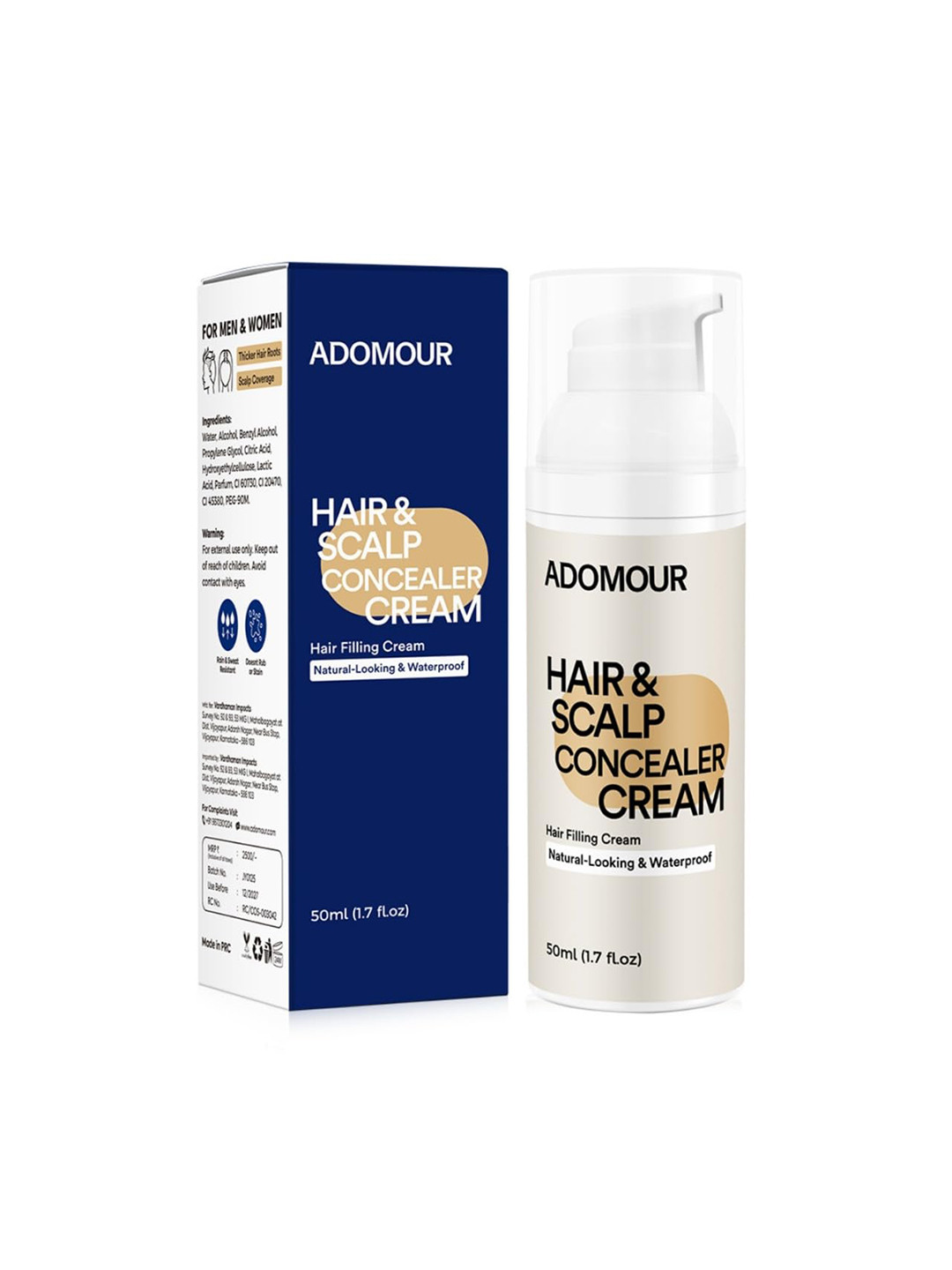 ADOMOUR Hair & Scalp Concealer Cream - 50 ml
