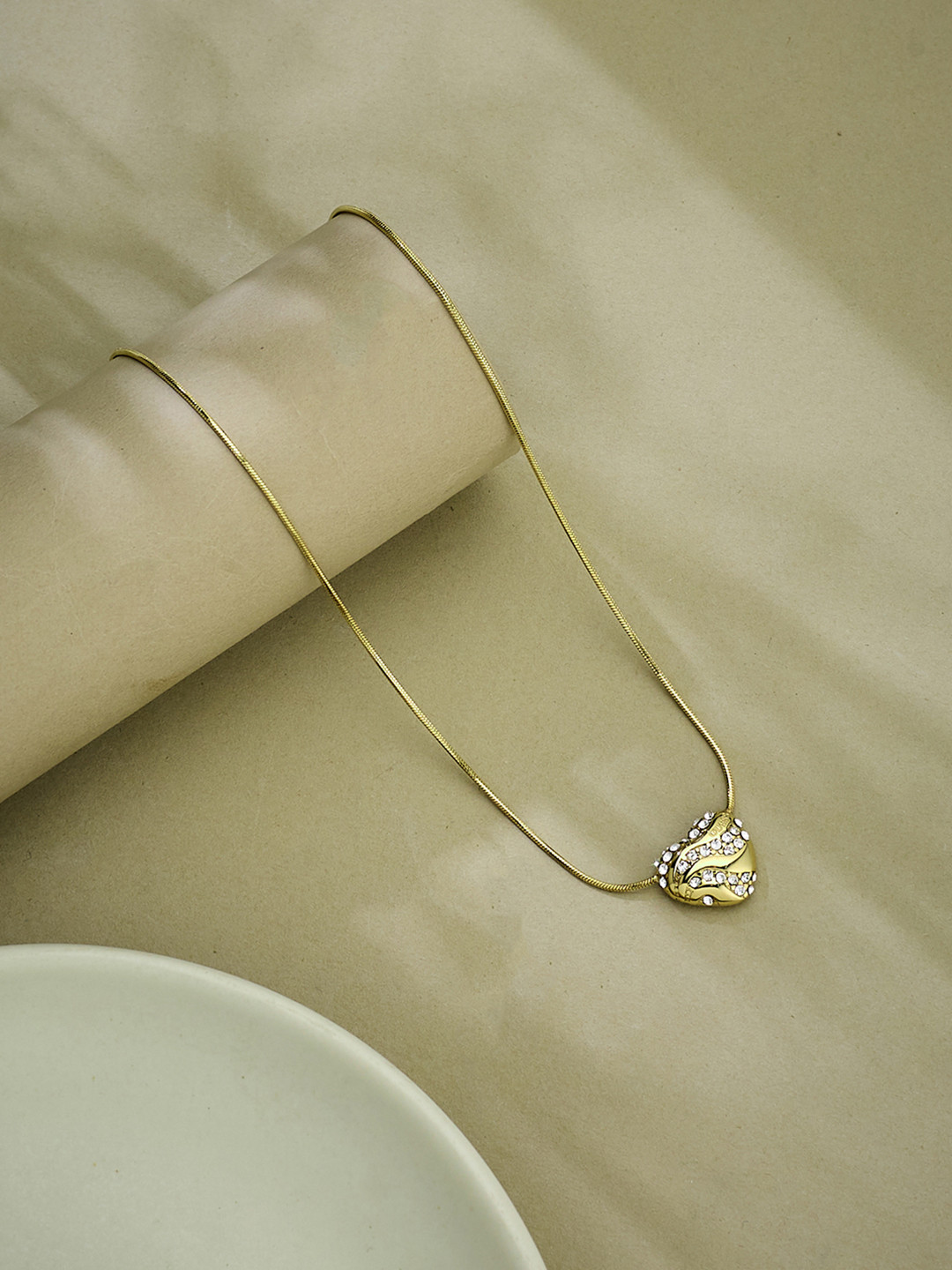 Women In My Heart Gold-Plated Stainless Steel Necklace