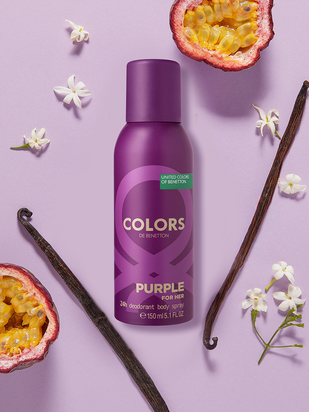 United Colors of Benetton Women Colors Purple Deodorant - 150ml
