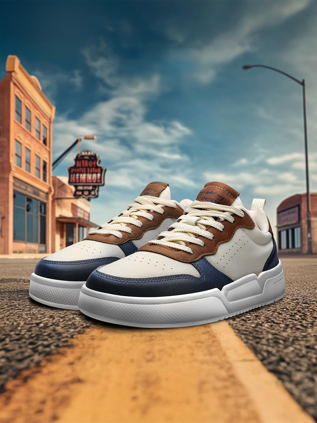 Campus Avenue Men Colourblocked Lace-Ups Sneakers