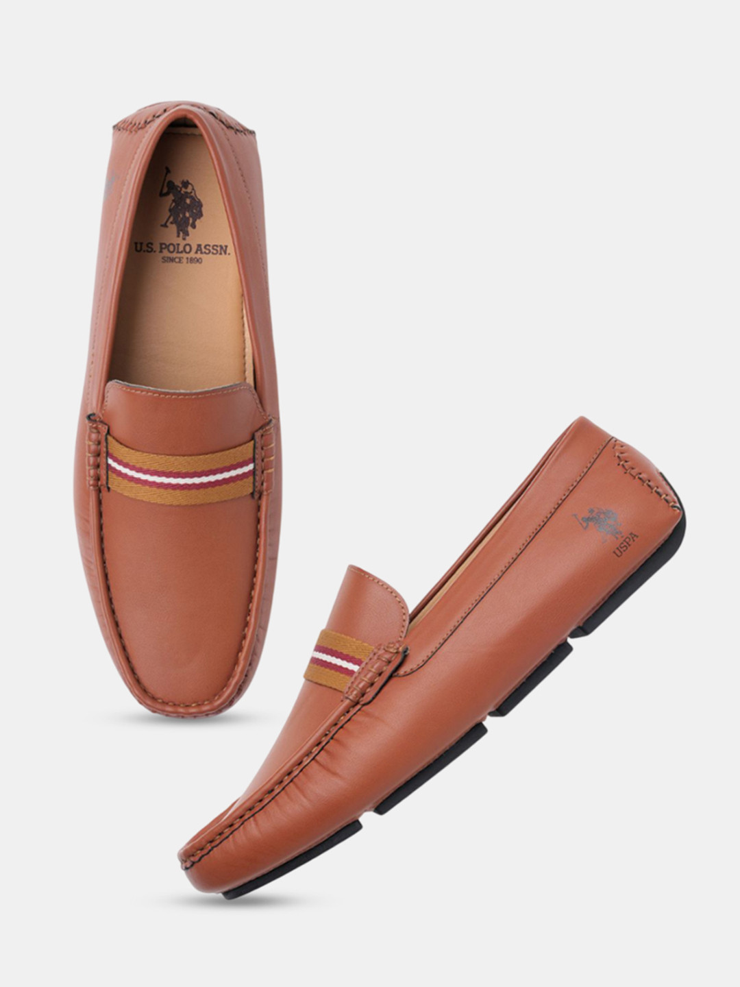 U.S. Polo Assn. BICKFORD 5.0 Men Solid Slip-On Loafers
