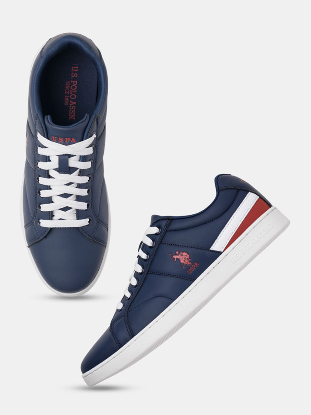 U.S. Polo Assn. Vince Men Colourblocked Lace-Ups Sneakers