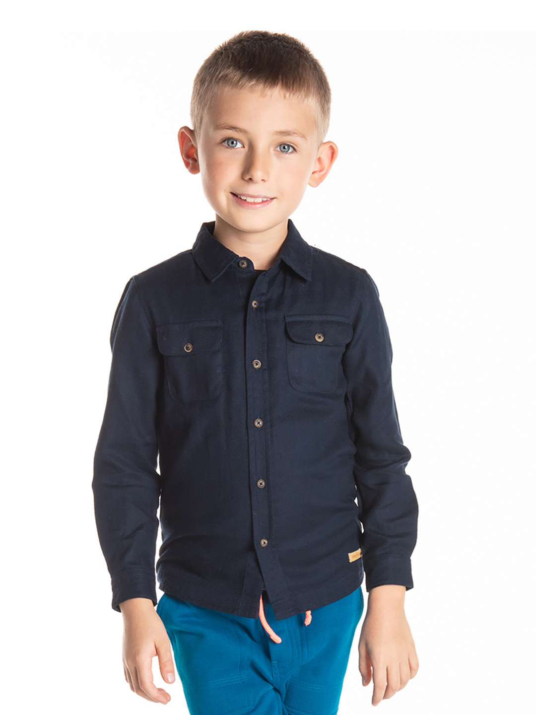 Cherry Crumble Boys Button-Down Collar Casual Cotton Shirt