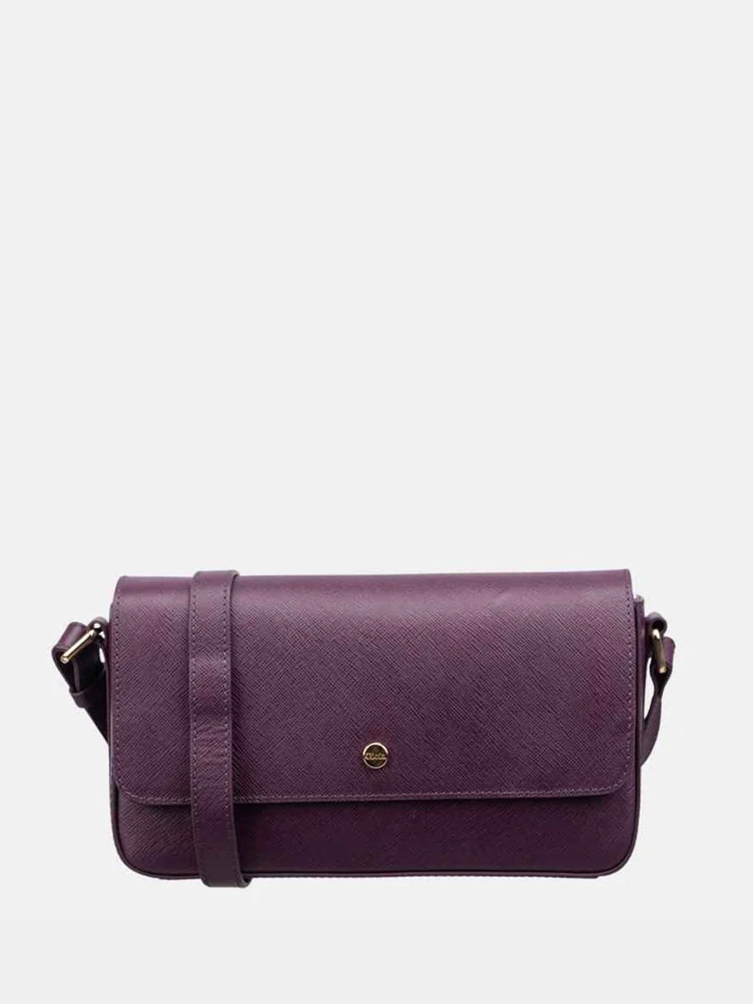 GIOIA Women Plum Leather Noah Multiway Crossbody Bag