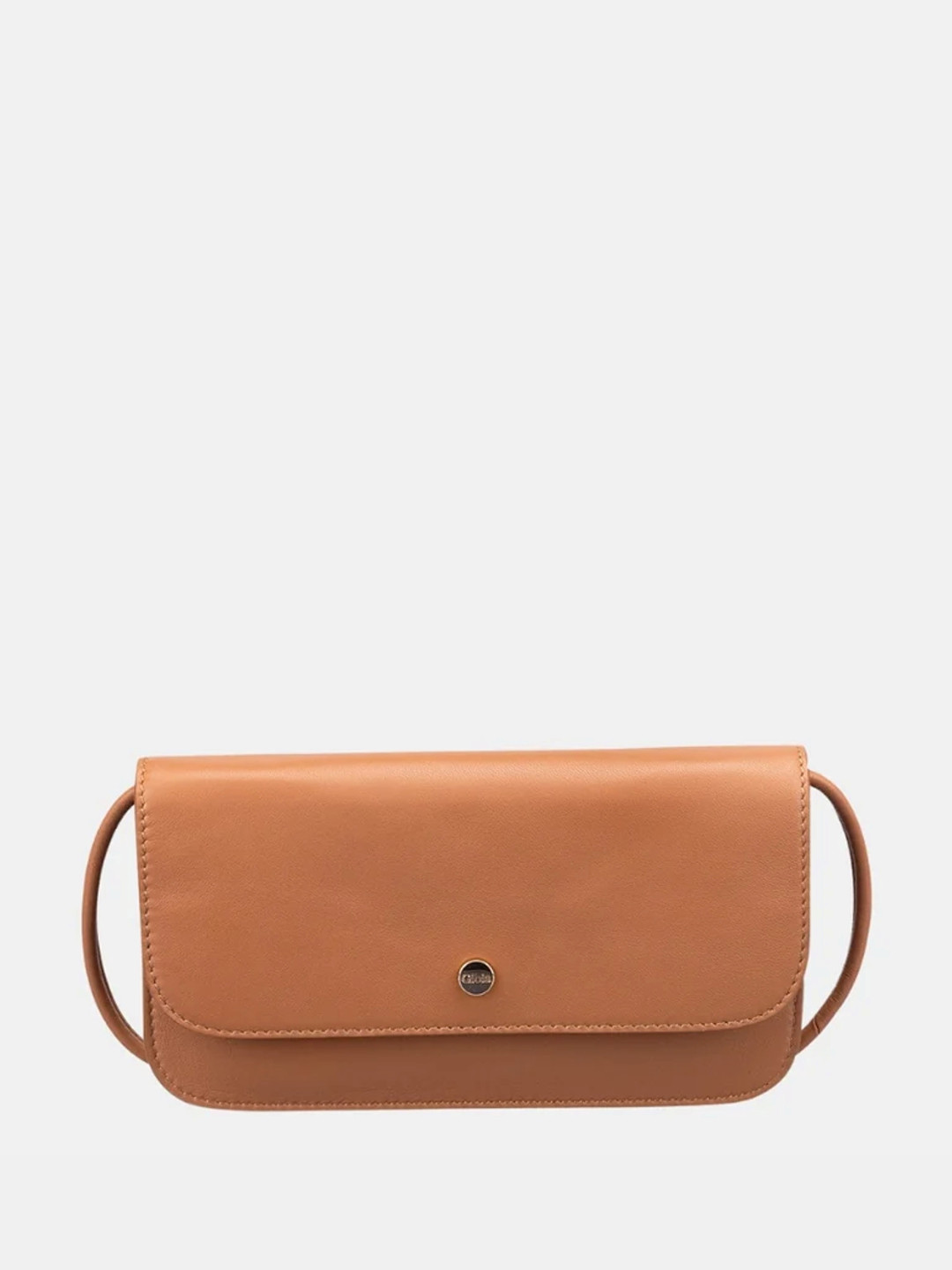 GIOIA Women Tan Leather Pauline Mini Crossbody Bag