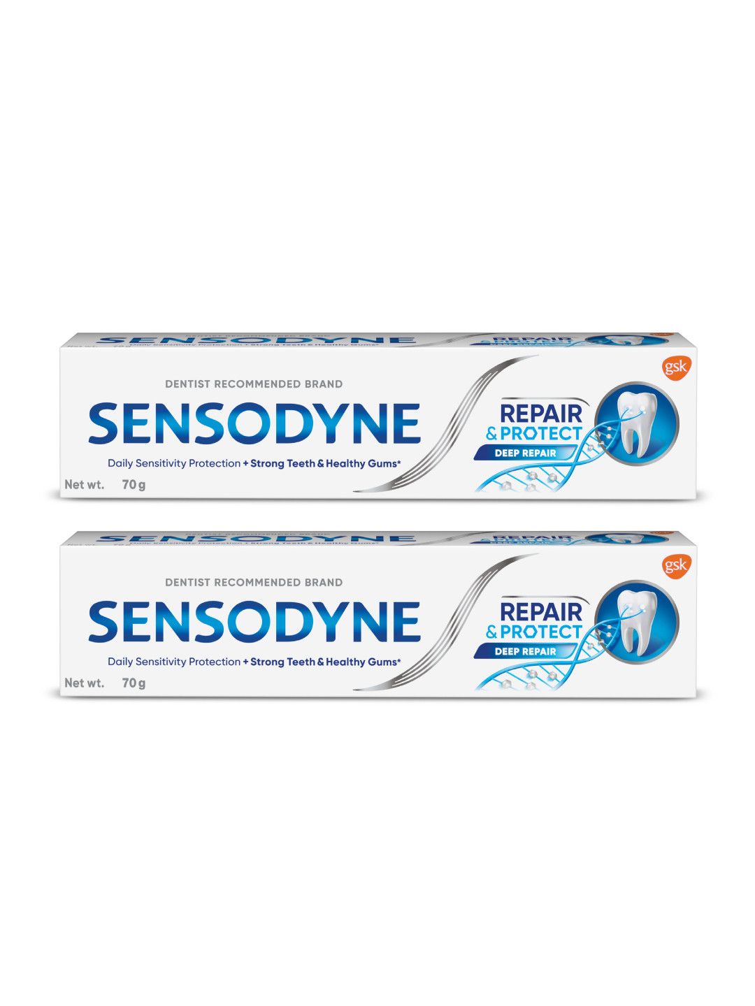 Sensodyne Set of 2 Repair & Protect Toothpaste - 70g Each