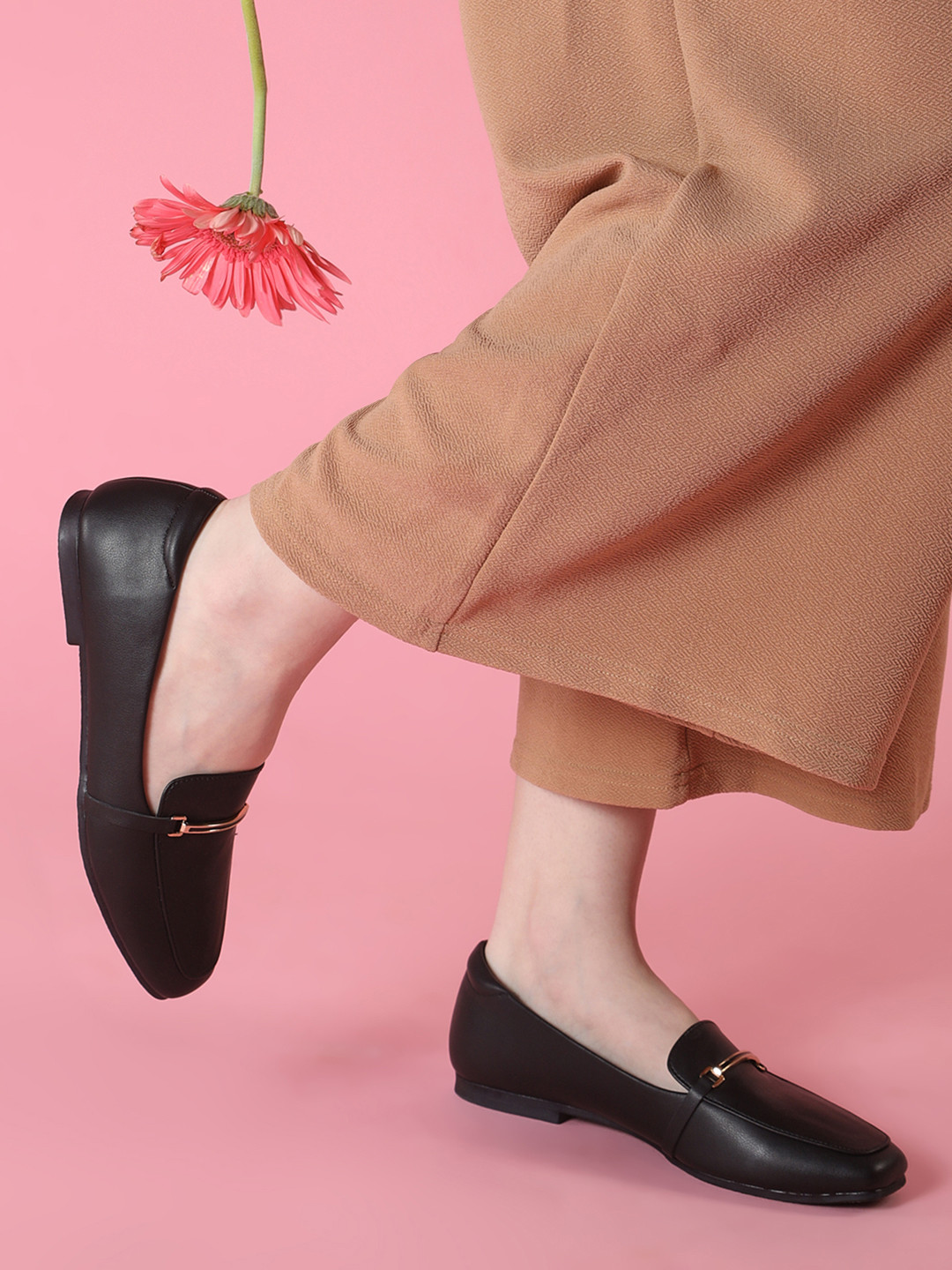 CAMLEE COMFORT Women Horsebit Loafers with Gold Accent