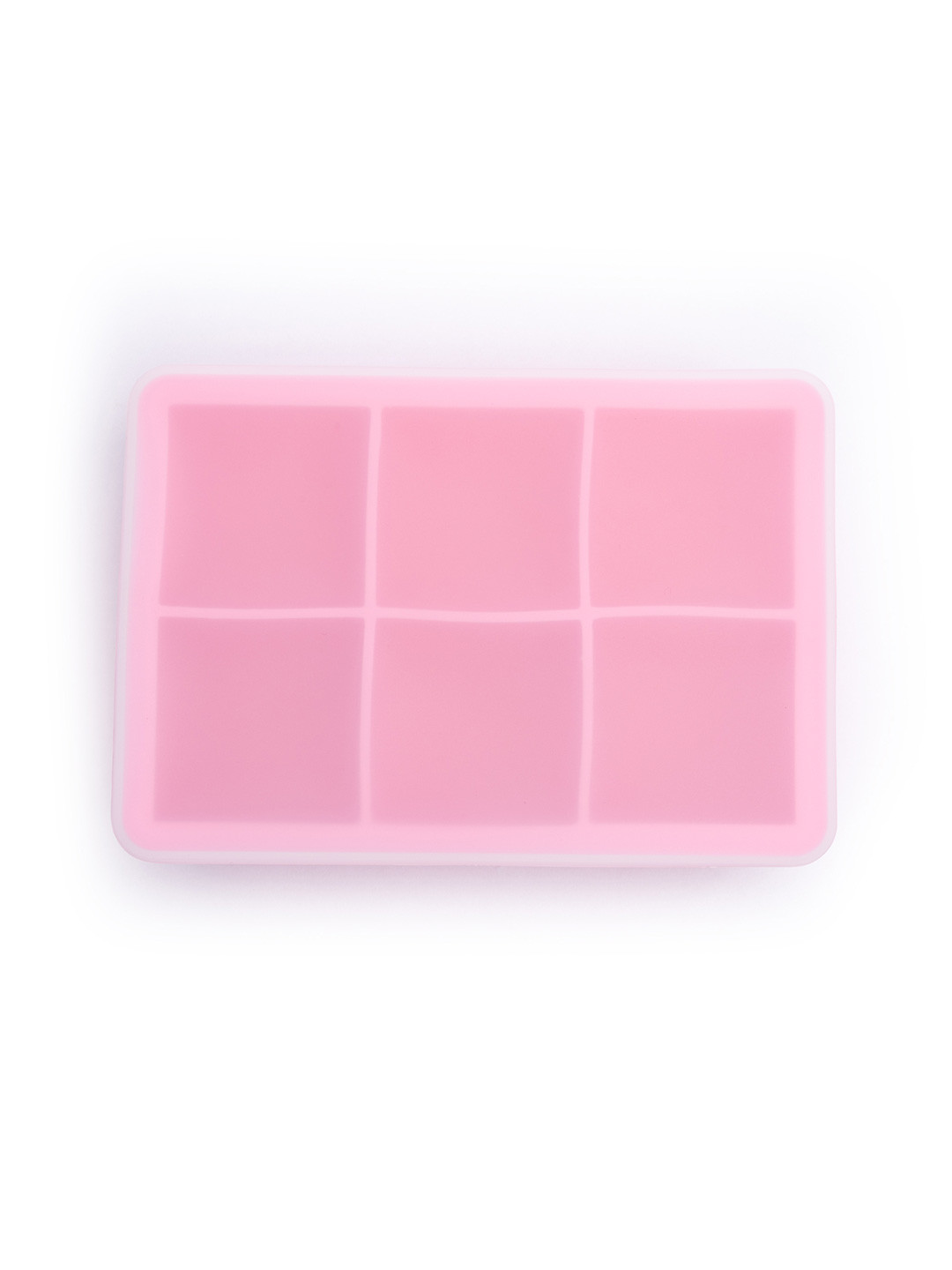 NATURALLY YOURS Blue 6 Cavity Square Silicone Ice Moulds