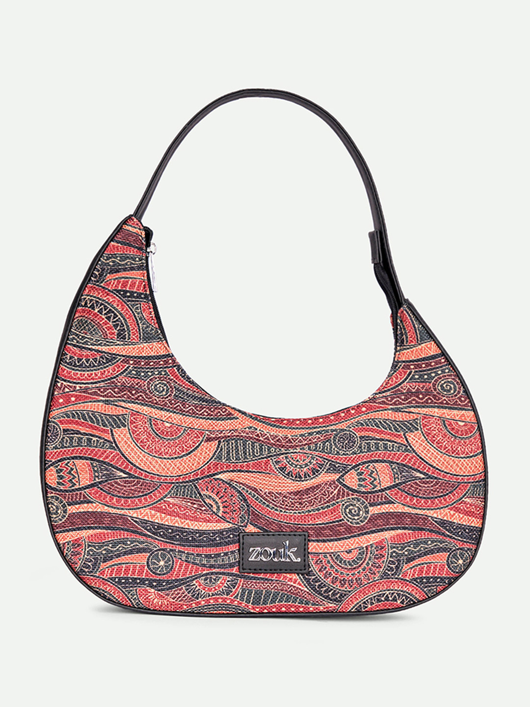 Alt by Zouk  Pithora Artistry Printed Half Moon Shoulder Bag