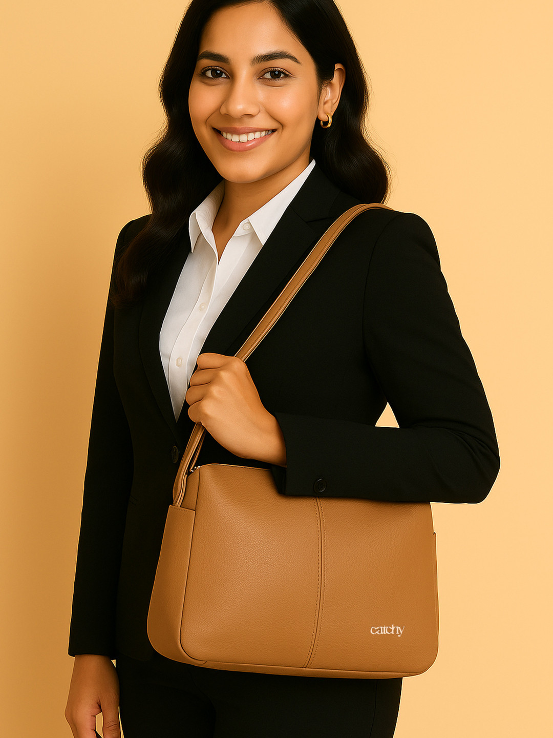 CATCHY Structured Handheld Bag