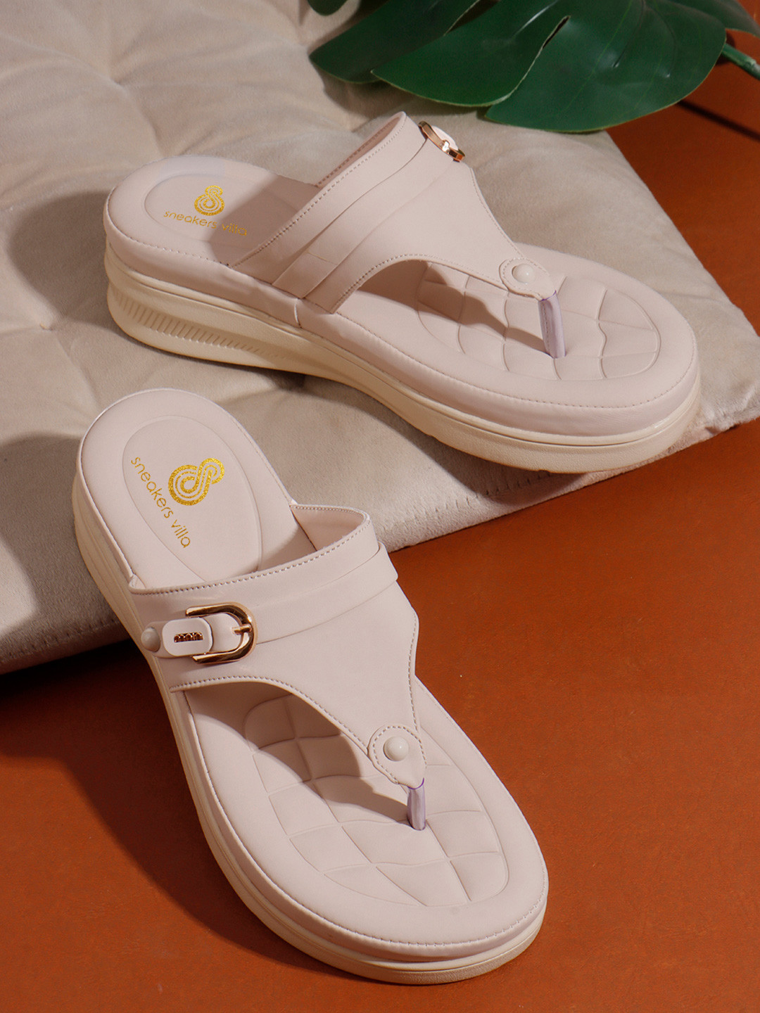 sneakers villa Women Open Toe Wedge Heels Sandals