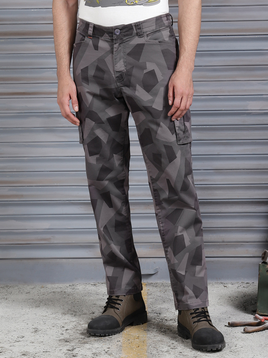 Royal Enfield Men Nato Camo Cargo Trouser