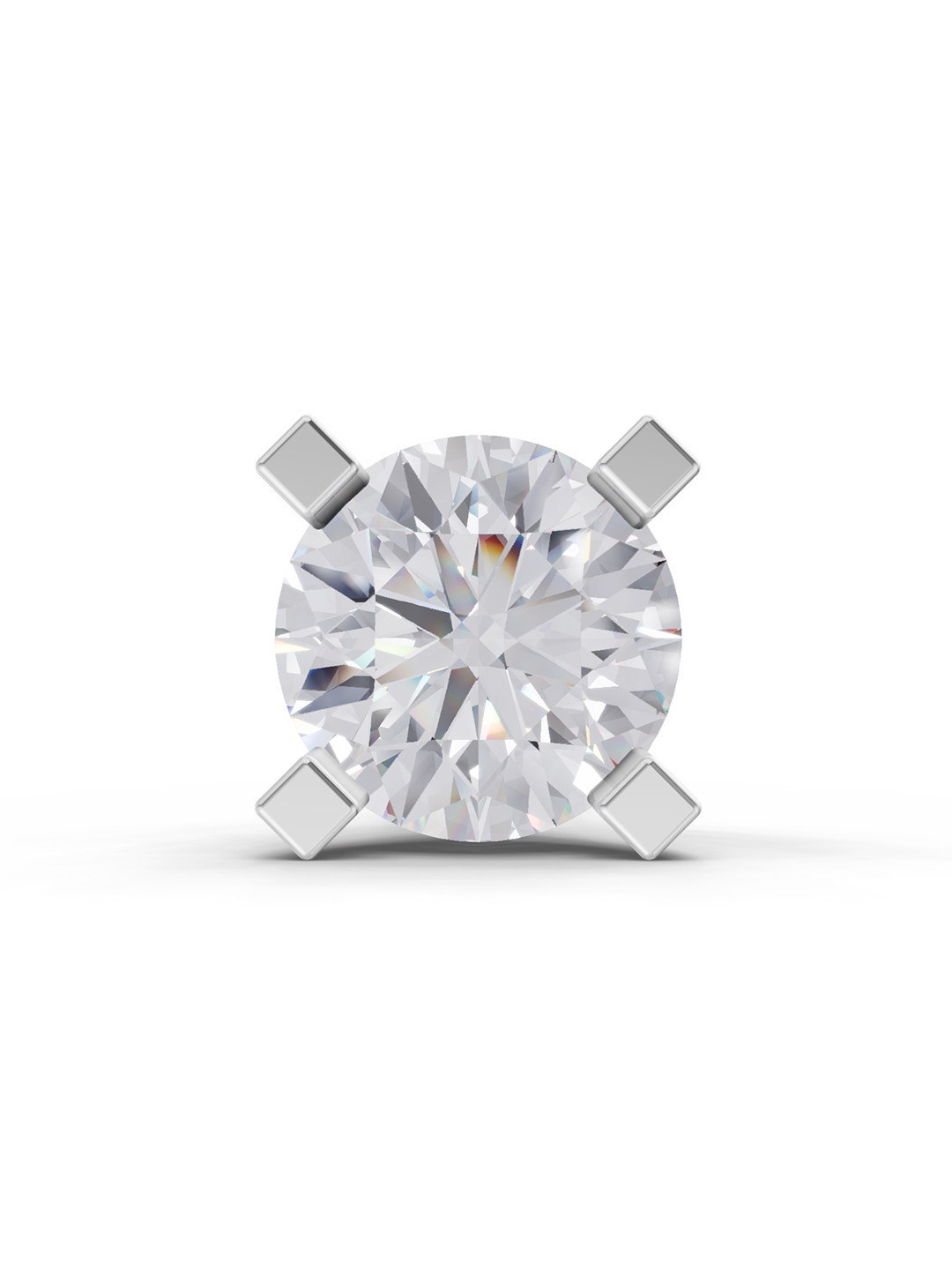 Sparkles Women 14K Lab Grown Diamond 0.21 Ct Solitaire Diamond Nose Pin